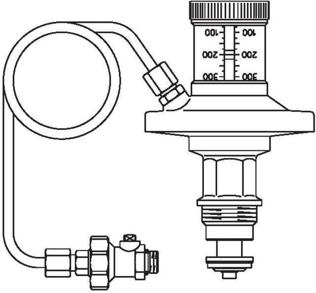 Actual product image Oventrop OV Hydromat DTR diaphragm actuator setpoint 50-300 mbar DN 20