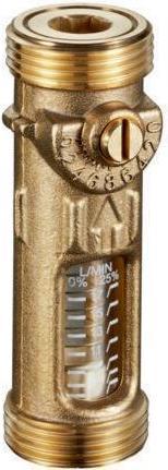 Actual product image Oventrop OV Hycoflow VTB line regulating valve with flow indicator, PN 10 DN 20