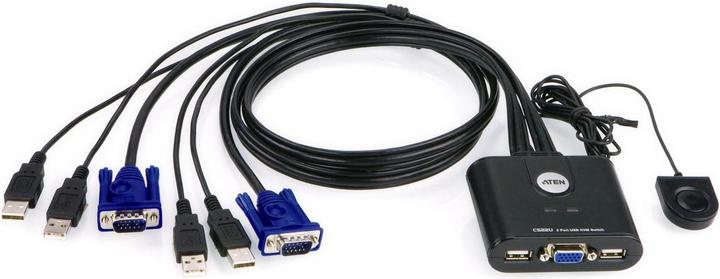 Aten CS22U, 2-Port KVM Switch, USB, VGA