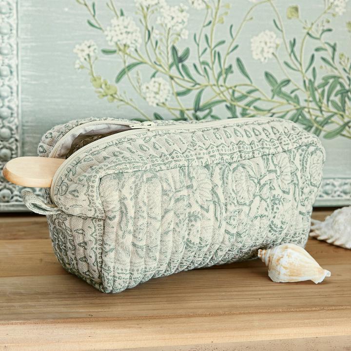 Produktbild Loberon Täschchen Saône grün/creme