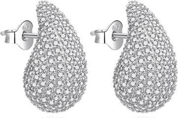 Produktbild Agato Glitzernde Silberohrringe mit Zirkonen Agt-E147pw