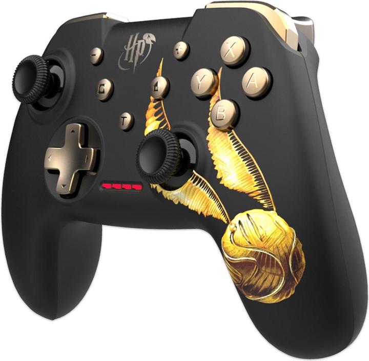 Immagine prodotto Freaks and Geeks Harry Potter - Manette Sans Fil pour Nintendo Switch - Modèle Vif d'Or - Noire - Câble 1M (PC, Switch, Switch OLED)