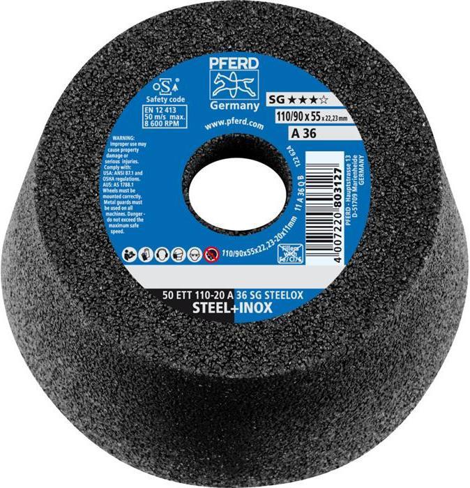 Immagine prodotto Pferd Mola a tazza ETT SG STEELOX 110/55 mm INOX e acciaio 36 Foro 22,23 mm (P36)