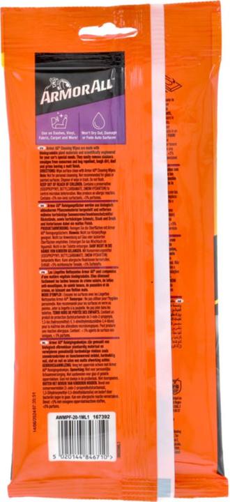 Produktbild Armor OWA All GAA38020ML Sitz/Teppich Wischtücher Autoreinigungsmittel