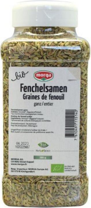 Produktbild Morga Gewürz Fenchelsamen ganz Bio (438 g)