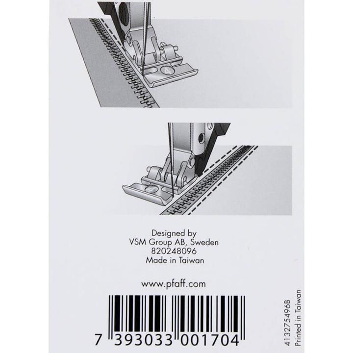 Image du produit Pfaff pied fermeture éclair pour IDT pour groupe D E G J K* L pour système IDT™, K* sauf SMARTER BY