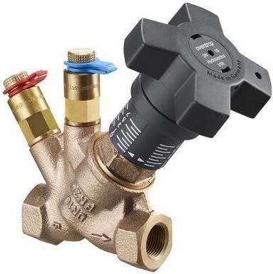 Produktbild Oventrop OV Strangregulierventil Hydrocontrol VTR PN 25 Rotguss 2 Messventile DN 25 1Zoll