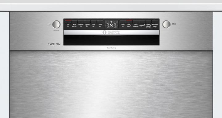 Produktbild Bosch Hausgeräte Bosch Serie 4, Unterbau-Geschirrspüler, 60 cm, Edelstahl, SMU4HBS00D