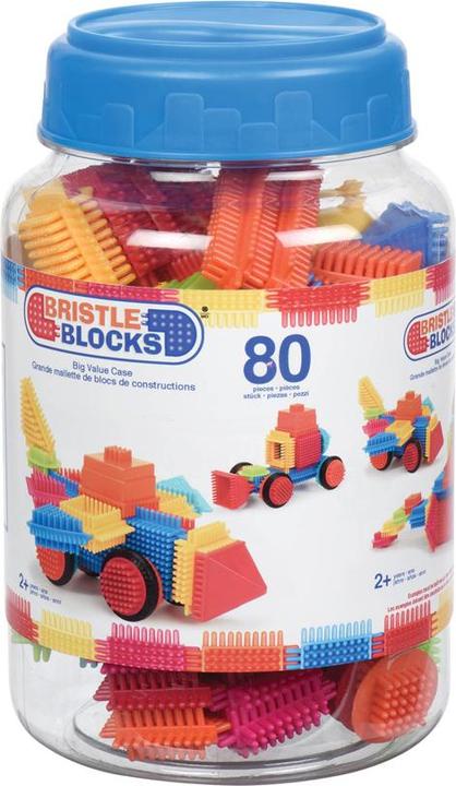 Actual product image Bristle Blocks 80 pieces in a tin