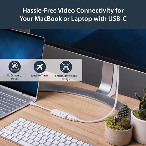 Image du produit StarTech Adaptateur USB-C vers HDMI - Convertisseur USB Type C vers HDMI pour ordinateur avec USB - 4K 60Hz (HDMI, 15 cm)