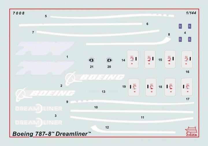 Produktbild Carson 1:144 Pas.-Flugz.BOEING 787-8 Dreamliner