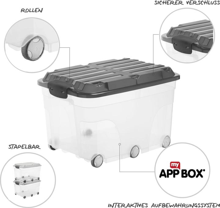 Actual product image Rotho Scooter set of 2 (59.5 x 40 x 37 cm, 57 l)