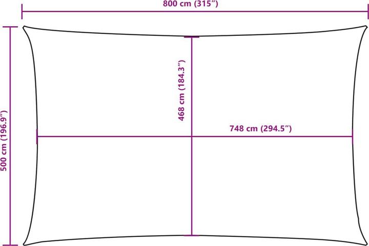Actual product image VidaXL Awning (500 x 800 cm)