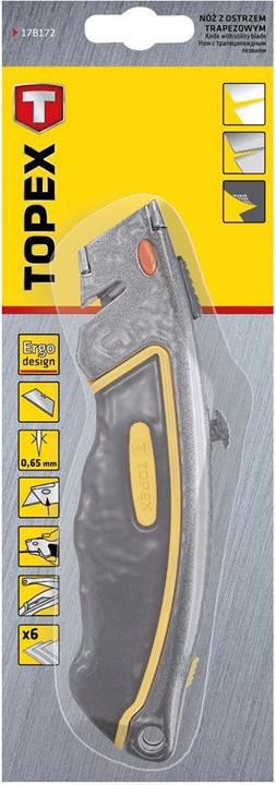 Actual product image Topex Knife with retractable blade 17B172 (Replacement blade)