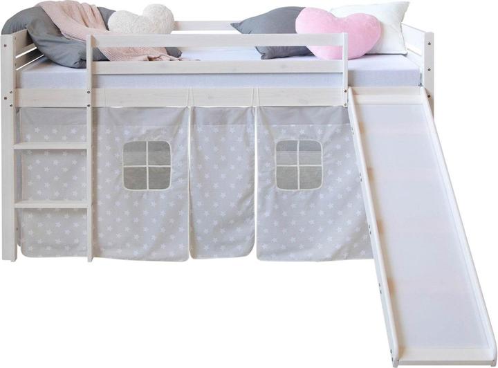 Immagine prodotto Homestyle4u Kinder Hochbett mit Lattenrost Rutsche (90 x 200 cm)