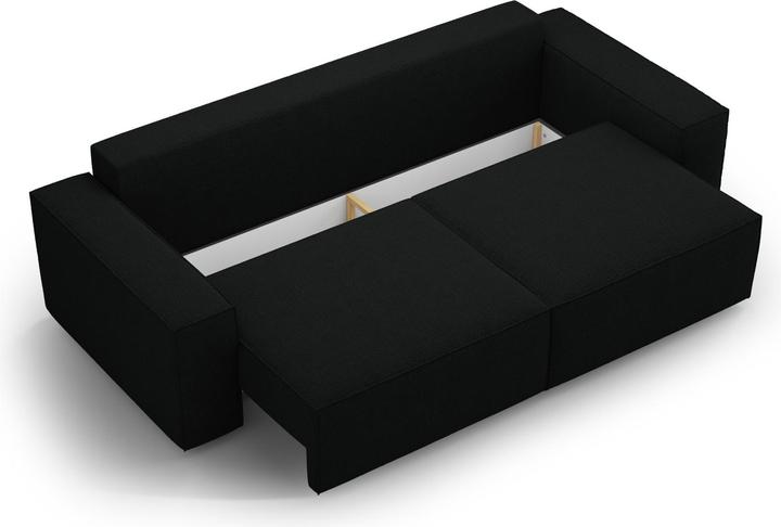 Actual product image Micadoni Boucle Sofa With Bed Function And Box, "Jodie", 3 Seats, 247x107x86 Made in Europe (2 person sofa, 3-seater, 4-seater)