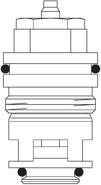 Image du produit Oventrop OV Insert de vanne spécial pour inversion de l'alimentation et du retour