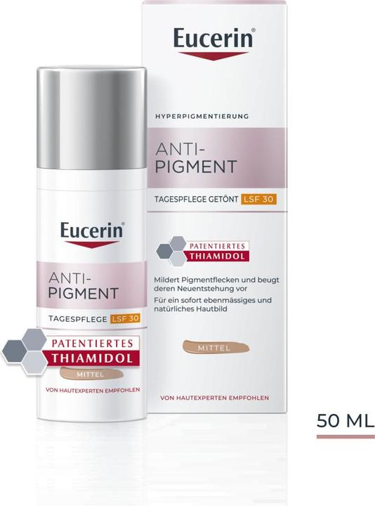 Produktbild Eucerin Anti-Pigment Tagespflege LSF 30 getönt (50 ml, Tagescreme, SPF 30)
