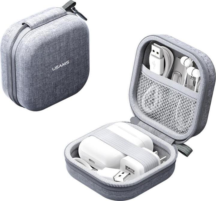Actual product image Usams Earphones Case TWS ZB351 gray