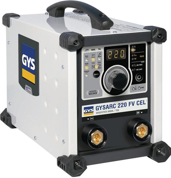 Produktbild GYS Elektrodenschweissgerät ARC 220 FV CEL mit Zubehör 10-220 A