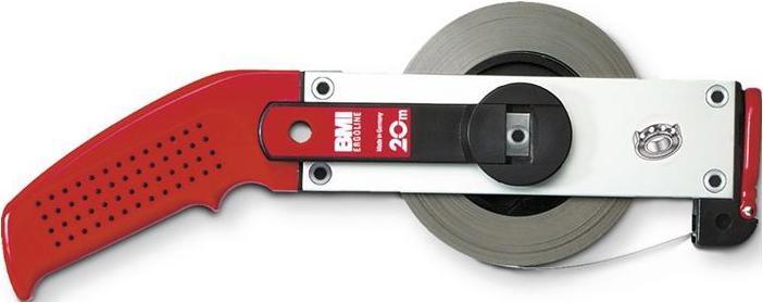 Actual product image BMI Frame tape measure ERGOLINE length 30 m tape width 13 mm A mm/cm EG II aluminium white Steel tape (mm)