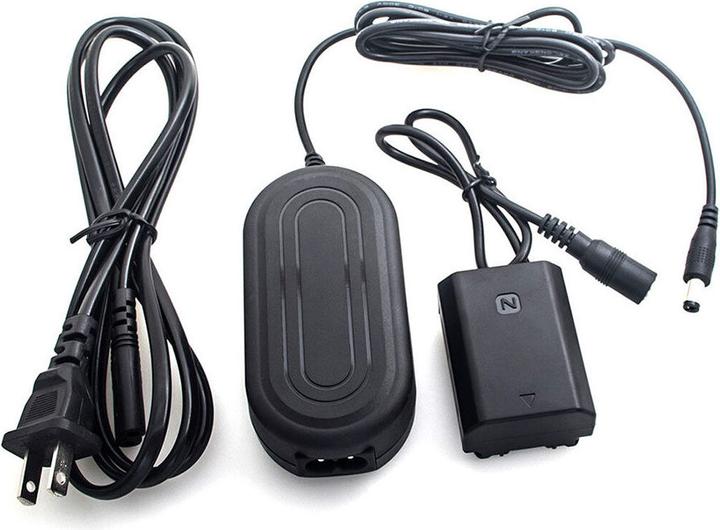 Actual product image Caruba Sony NP FZ100 Full Decoding Dummy Battery + AC PW20 Power Supply (US Standard) (Rechargeable battery)