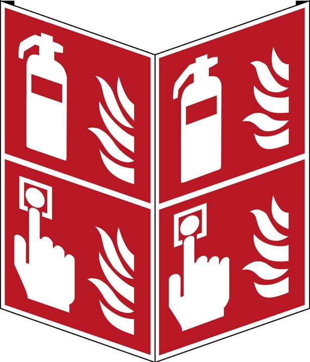 Image du produit Brady ISO 7010 PIC F002/F005 B-455 Tuyau d'incendie et détecteur d'incendie - ISO 7010 Polychlorure de