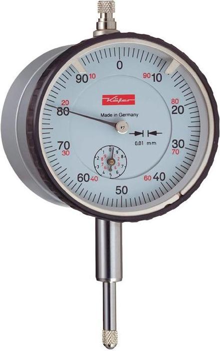Actual product image Käfer Dial indicator M2 T magnet 10 mm reading 0.01 mm magnetic back panel