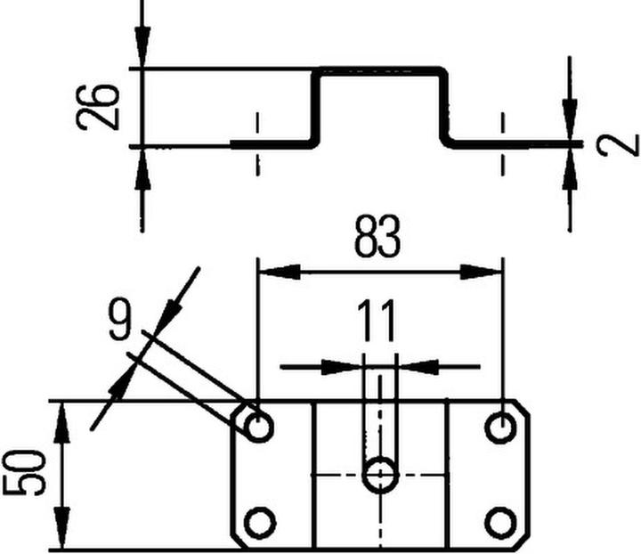Actual product image Hella 5 Holder for Aebi Daf Mack Liebherr Atlas Copco Reform Yanmar Ziegler