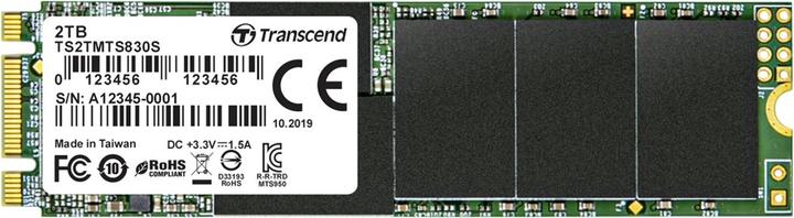 Actual product image Transcend 830S SSD 2 TB (2000 GB, M.2 2280)