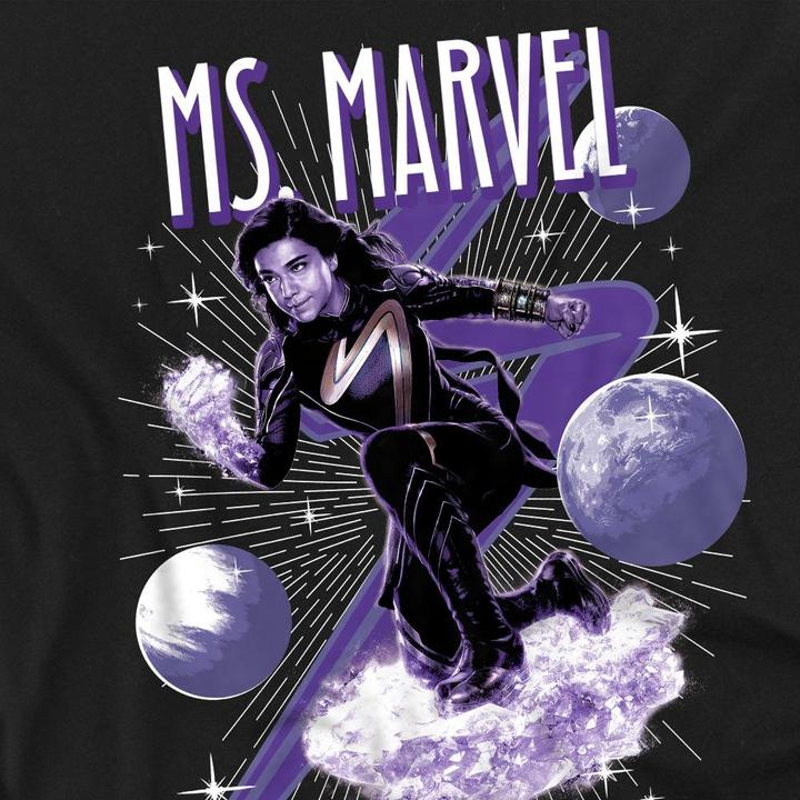 Actual product image The Marvels Unisex Adult Cosmic Ms Marvel T-Shirt (S)