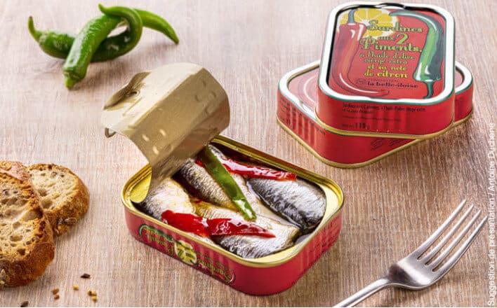 Immagine prodotto la belle-iloise Sardine "2 chilis (115 g)