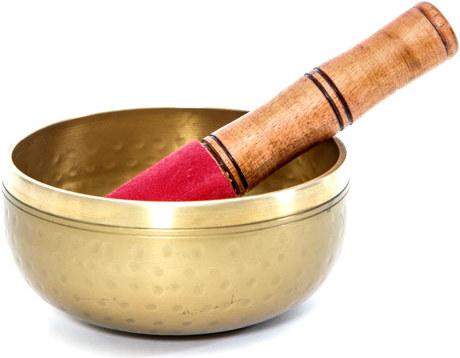 Actual product image Cachet Singing bowl with leather clapper (Singing bowl)