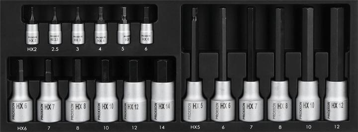 Produktbild Proxxon Steckschlüsselsatz (2.5/8", 10  mm, 7 mm, 12 mm, 6 mm)