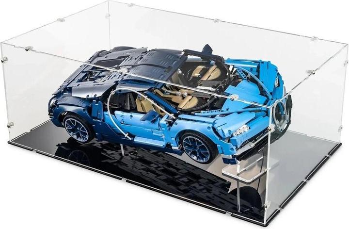 Image du produit iDisplayit Présentoir en acrylique XL pour LEGO® 42083 Bugatti Chiron (avec base noire)