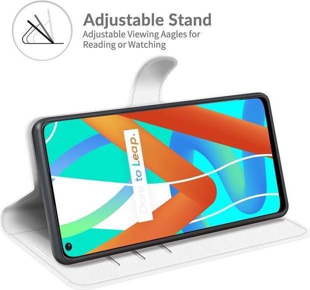 Actual product image MU Classic Litchi Leather Bookcover Series (Realme 8 5G)