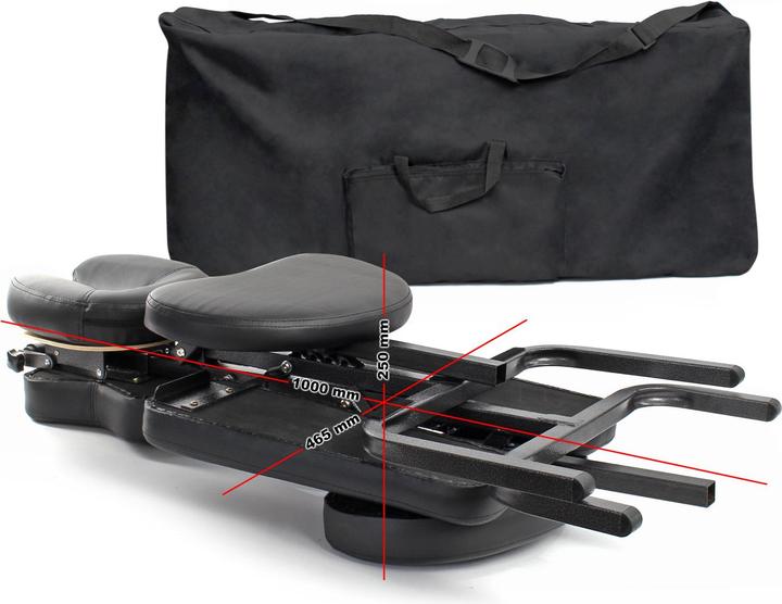 Actual product image Wiltec Toboli massage chair foldable 120 kg mobile tattoo chair portable treatment chair