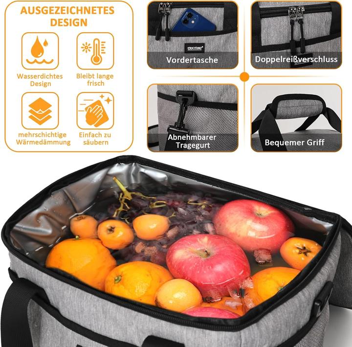 Immagine prodotto Caliyo Faltbare Kühltasche mit Reissverschluss (15 l)
