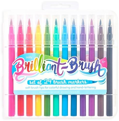 Image du produit Kolorowe Baloniki Marqueur pinceau Brilliant Brush 24 couleurs (Multicolore, 24 x)