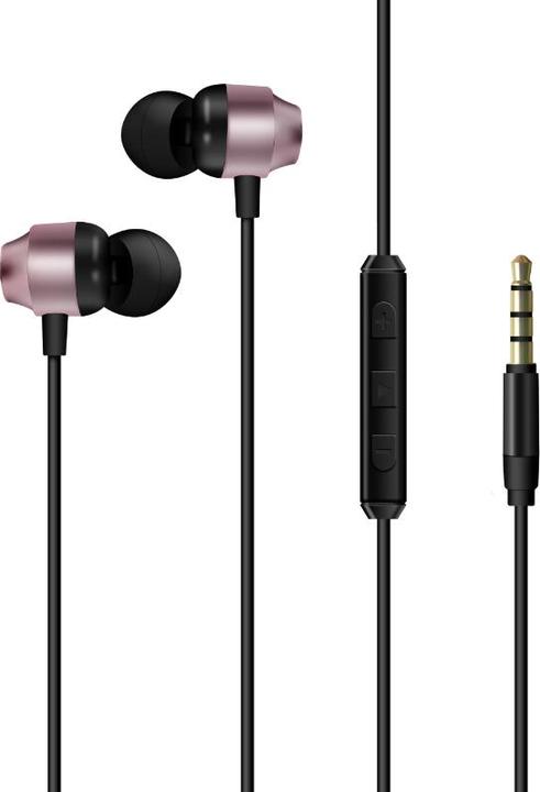 Actual product image Energizer Wired headphones - CIA10 - jack/aux 3.5 mm, rose (Cable)
