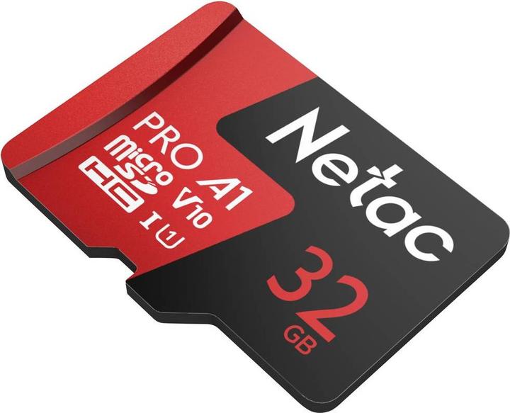 Produktbild Netac P500 Extreme Pro MicroSDHC 32GB V10/A1/C10 up to 100MB/s, wi (32 GB, microSDHC, U1, UHS-I)