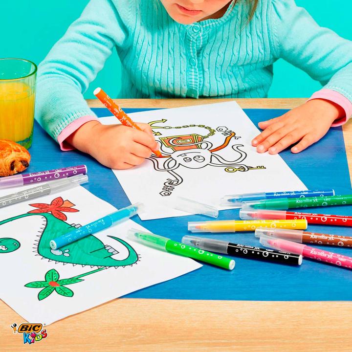 Actual product image Bic Kids Fibre crayons (Multicoloured, 12 x)