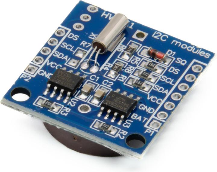 Image du produit Purecrea RTC DS1307 Module de temps avec AT24C32 Mémoire EEPROM 32K