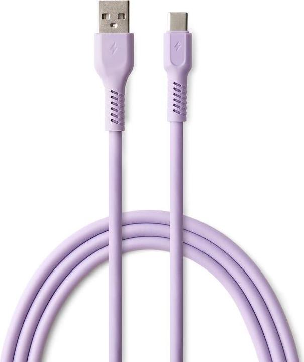 Produktbild Forever COLORUM Kabel USB-A - USB-C 1,8m 3A CK60-AC-09 xLavenda (1.80 m)