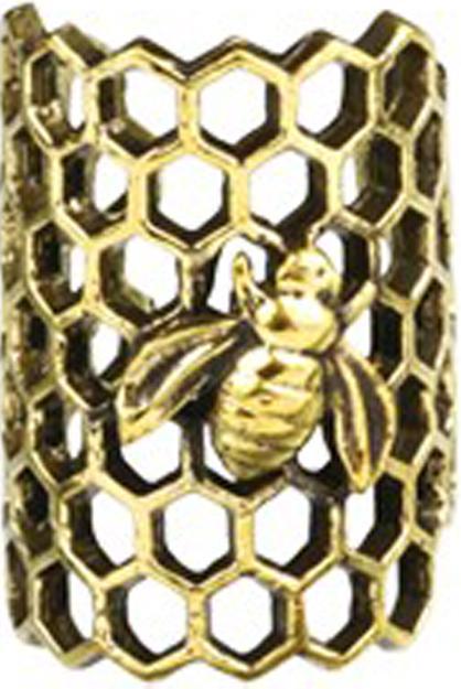 Actual product image Star Piercing Ear Cuff Gold Plated Honeycomb (Brass)
