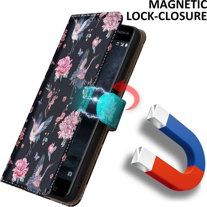 Actual product image Cadorabo Case Book Print (Nokia 6.1)