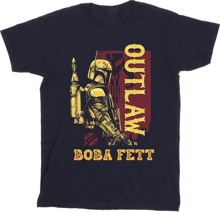 Star Wars The Book Of Boba Fett Distressed Outlaw TShirt