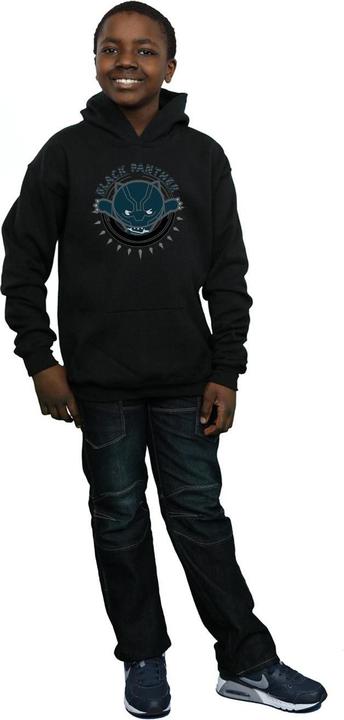 Image du produit - Sweat à capuche KAWAII BLACK PANTHER POUNCE - Garçon (128)