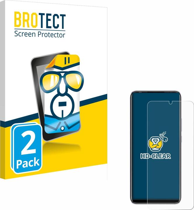 Actual product image BROTECT Screen Protector Clear (2 Piece, Infinix Hot 10 Play)