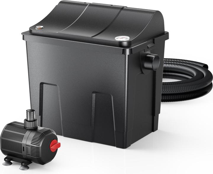 Produktbild SunSun CBF-200T Biofilter 9W UVC Klärer Teichpumpe 2300l/h 35W Teichfilter